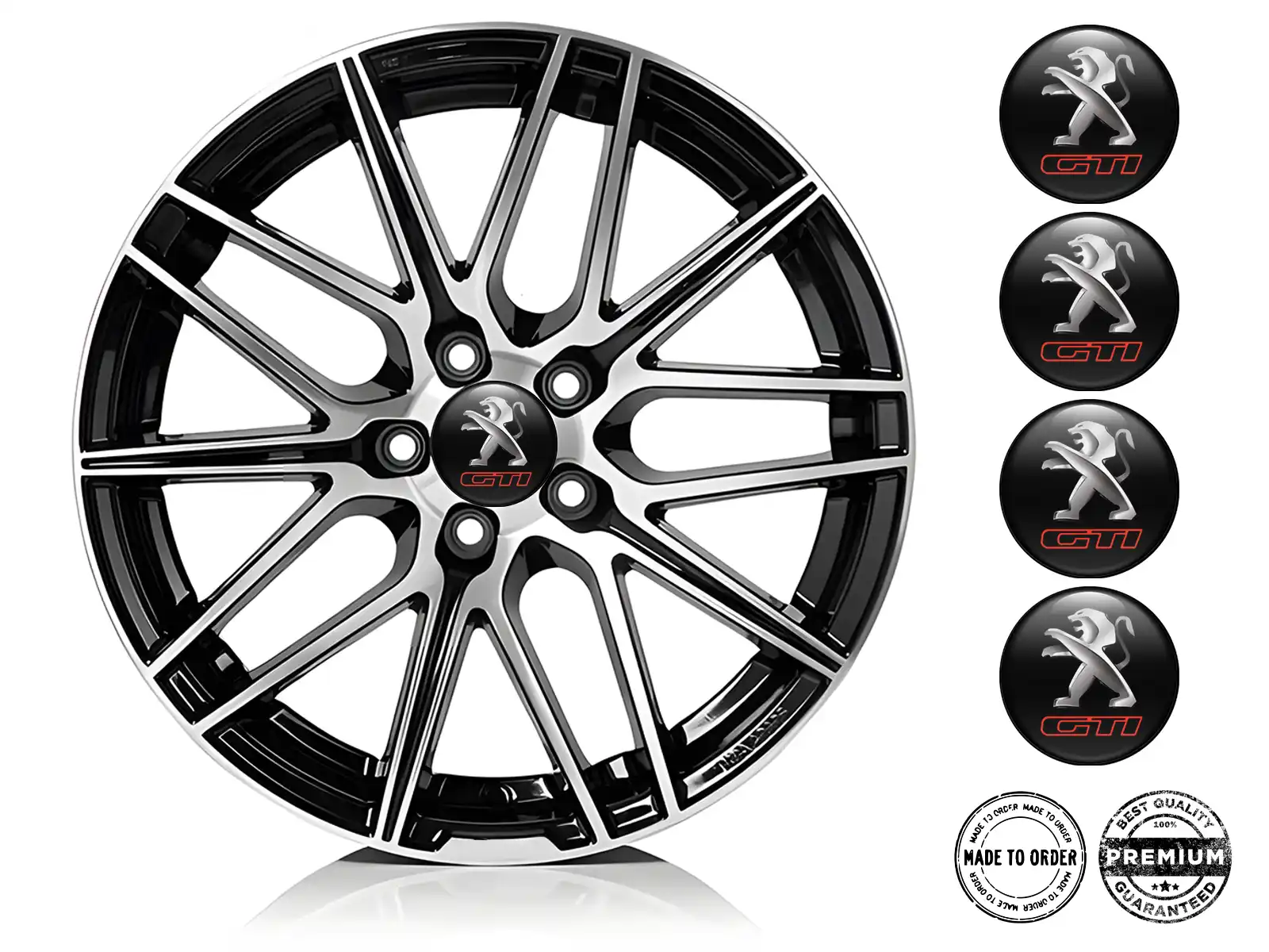 Peugeot Rademblem Ausgabe Premium Gewölbte Aufkleber
